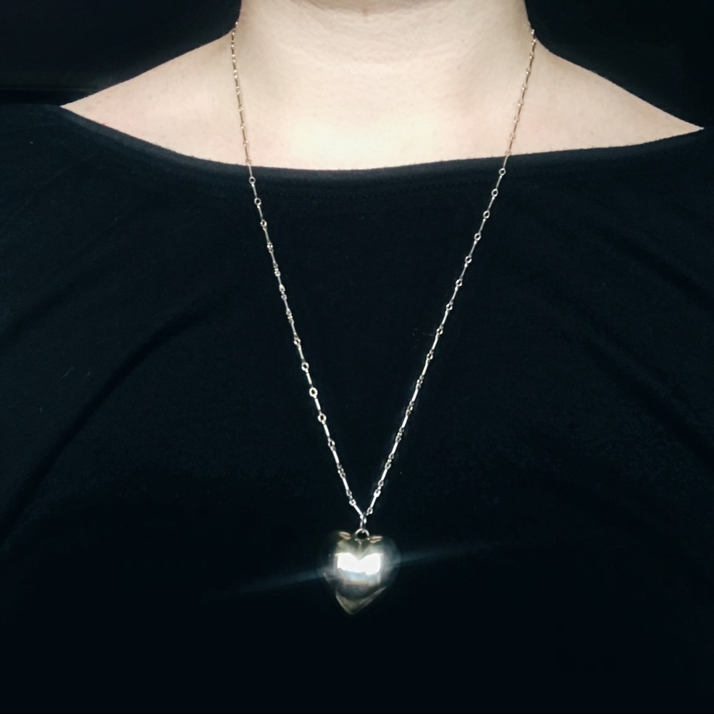 Tiffany Sterling Silver Heart Pendant Necklace - Picture 8 of 8